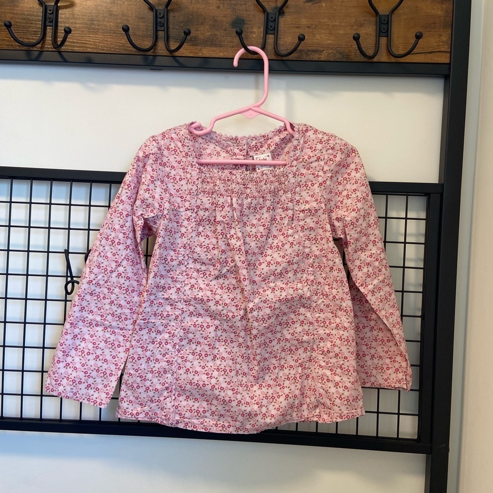 NWOT | vintage Baby GAP girl’s floral blouse — 5 years